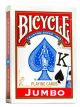 Cărți de joc Bicycle poker jumbo roșu